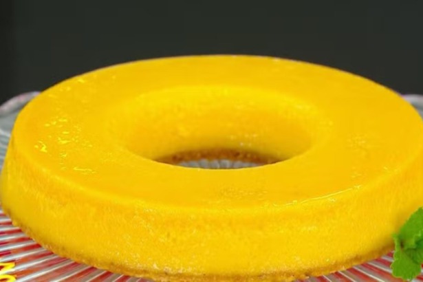 Quindim de amendoim em trecho de receita no Mais Você