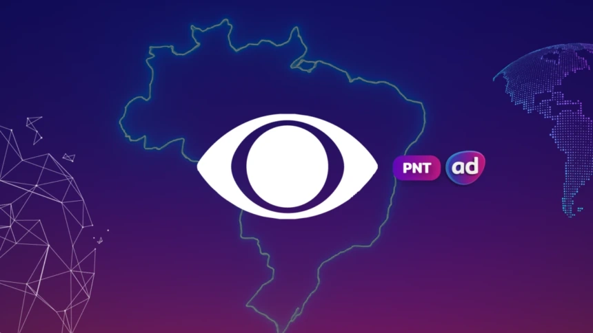 Logo da Band no mapa do Painel Nacional de Televisão, a audiência do PNT