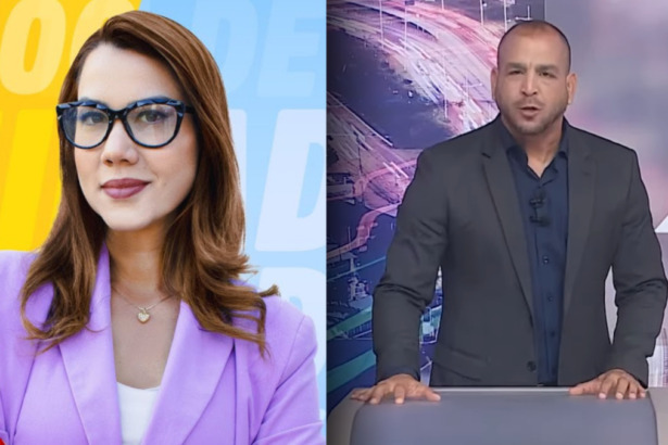 Dani Mazzei divide tela com Murilo Vilas Boas em cenários distintos da TV Aratu, afiliada do SBT