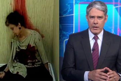 Morte de Odete Roitman, na primeira versão de Vale Tudo, em montagem com Bonner no Jornal Nacional