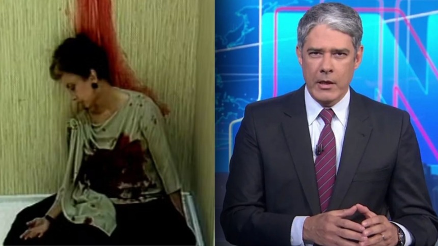 Morte de Odete Roitman, na primeira versão de Vale Tudo, em montagem com Bonner no Jornal Nacional