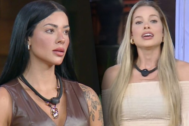 Rayane e Saory em uma montagem no Tribunal Rural de A Fazenda