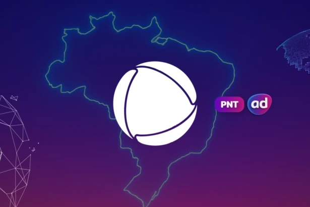 Logo da RECORD no mapa do Painel Nacional de Televisão, a audiência do PNT