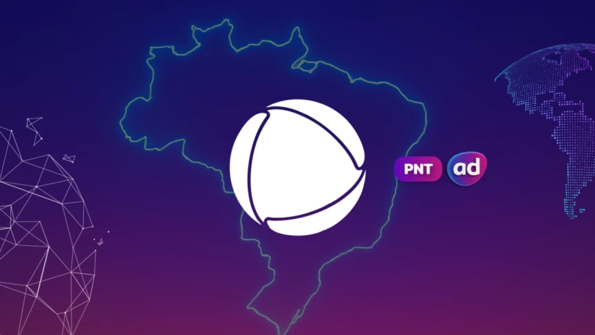 Logo da RECORD no mapa do Painel Nacional de Televisão, a audiência do PNT