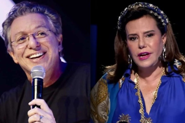Boninho e Narcisa Tamborindeguy em uma montagem
