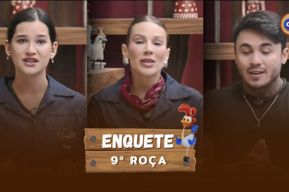 Duda, Maria e Wallas pedem votos no canto da sala de A Fazenda 17