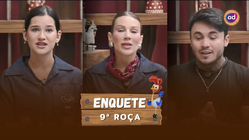 Duda, Maria e Wallas pedem votos no canto da sala de A Fazenda 17