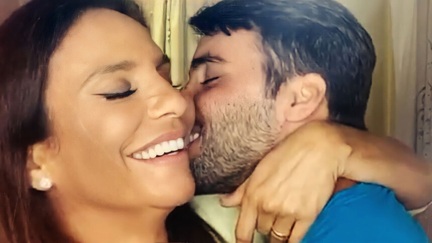 Daniel Cady beija Ivete Sangalo em cena do clipe localizei. Ela sorrir