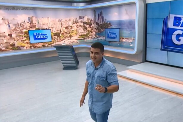 Marcelo Castro caminha dentro do cenário do Balanço Geral BA