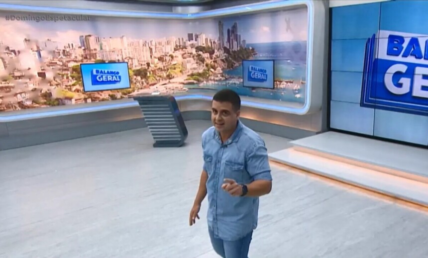 Marcelo Castro caminha dentro do cenário do Balanço Geral BA