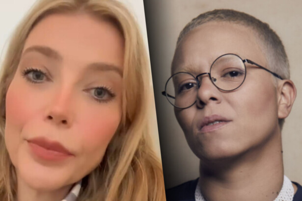 Luiza Possi em vídeo selfie no Instagram dividindo tela com Maria Gau que está séria