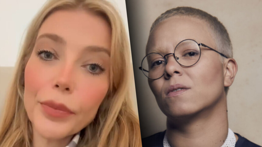 Luiza Possi em vídeo selfie no Instagram dividindo tela com Maria Gau que está séria