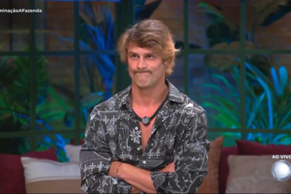 Matheus em trecho da noite de eliminação em A Fazenda