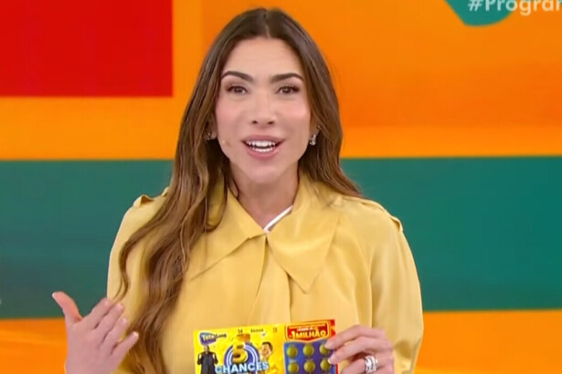 Patricia Abravanel em trecho do quarto sorteio da Tele Sena