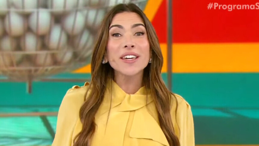 Patricia Abravanel em trecho do quinto sorteio da Tele Sena de Aniversário