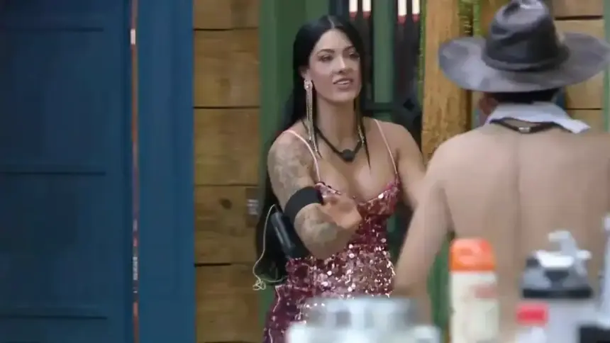 Rayane bate palmas na cozinha para Dudu e afirma que vai acordá-lo em A Fazenda 17