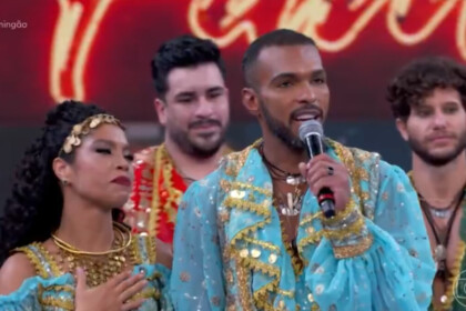 Richarlyson e Monique Santos após a eliminação na Dança dos Famosos