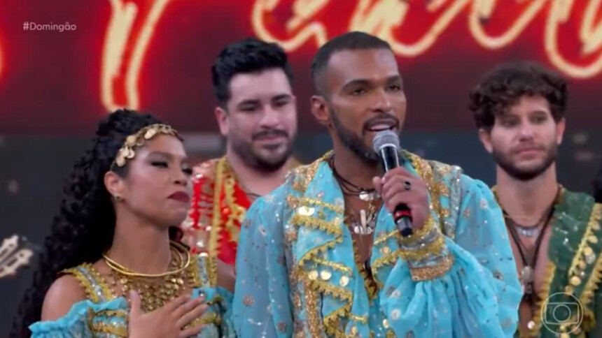 Richarlyson e Monique Santos após a eliminação na Dança dos Famosos