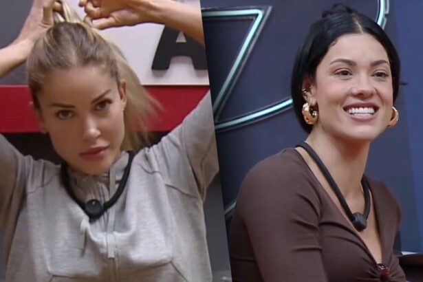 Saory e Rayane em uma montagem na A Fazenda