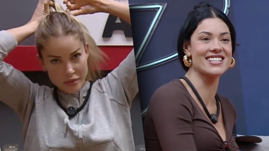 Saory e Rayane em uma montagem na A Fazenda