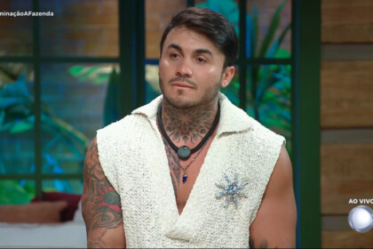 Wallas em trecho da noite de eliminação em A Fazenda