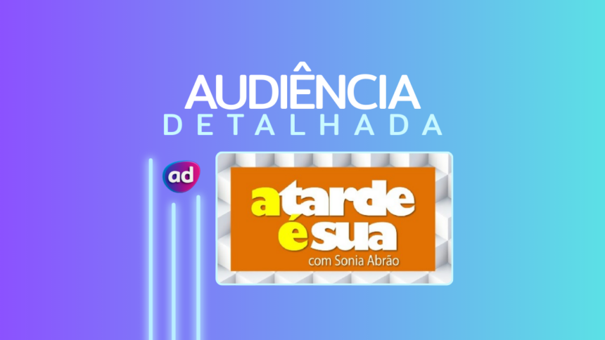 Logo do programa A Tarde é Sua na audiência detalhada