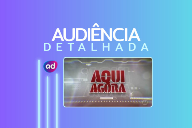 Logo do Aqui Agora na arte de audiência detalhada