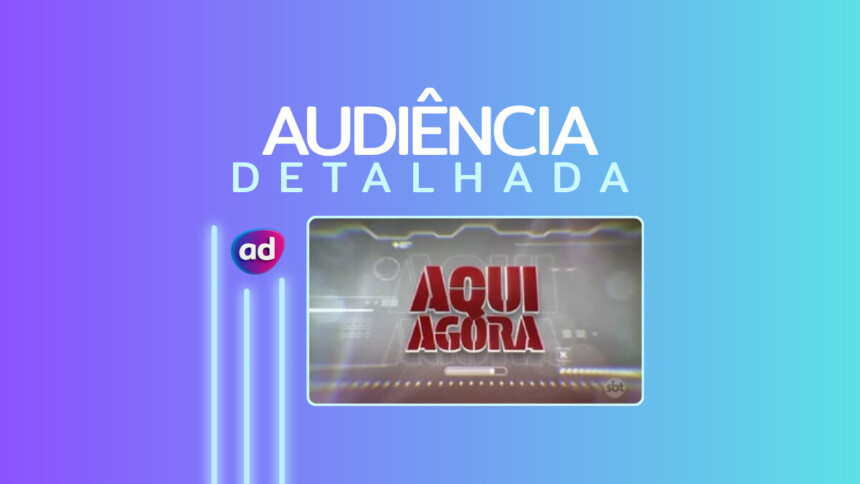 Logo do Aqui Agora na arte de audiência detalhada