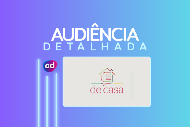 Logo do É de Casa na arte de divulgação de audiência detalhada