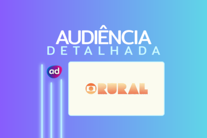 Logo do Globo Rural na arte de audiência detalhada