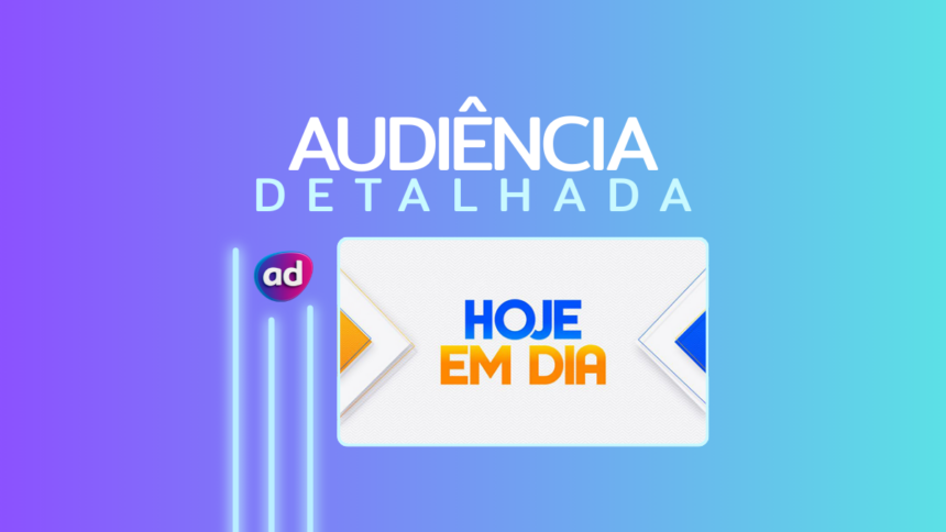 Logo do programa hoje em Dia na arte da Audiência Detalhada