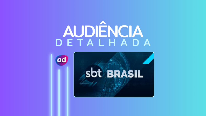 Logo do SBT Brasil na arte de audiência detalhada