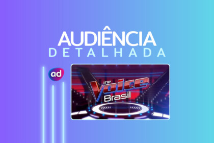 Logo do The Voice Brasil na arte da audiência detalhada