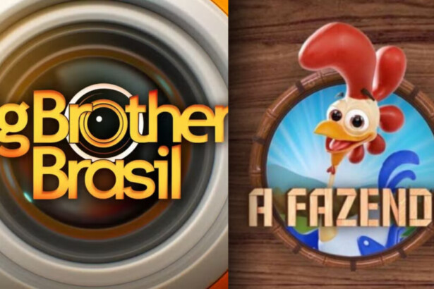 Logo do BBB 26 divide tela com o logo de A Fazenda