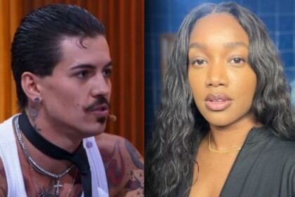 Biel e IZA em uma montagem