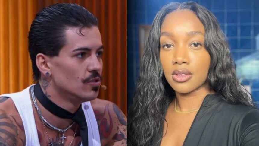 Biel e IZA em uma montagem