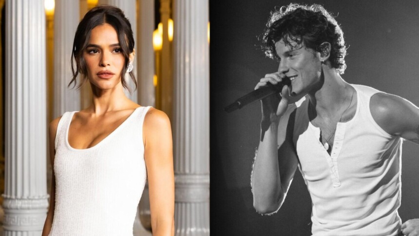 Bruna Marquezine e Shawn Mendes em uma montagem
