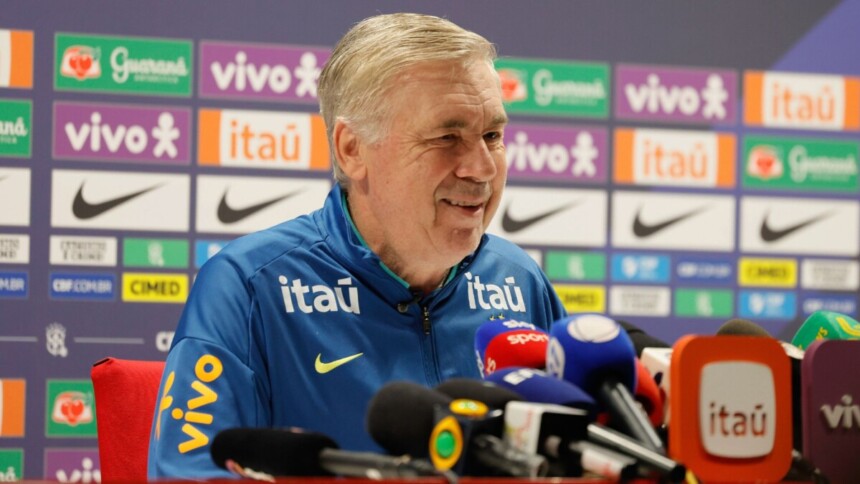 Carlo Ancelotti, técnico da Seleção Brasileira, em trecho de entrevista coletiva