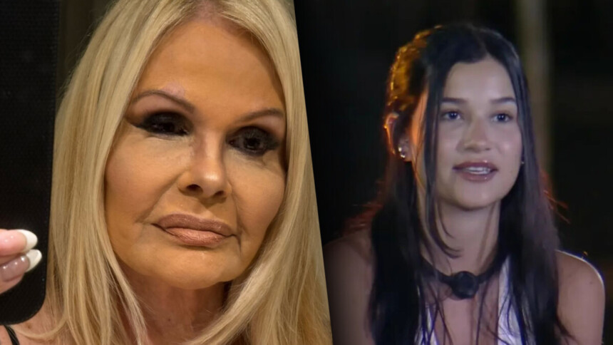 Monique Evans em selfie no espelho divide tela com montagem ao lado de Duda em A Fazenda 17