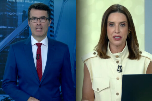 Fabio Turci divide tela com Paula Monteiro ambos no estúdio do Times Brasil Licenciado Exclusivo CNBC