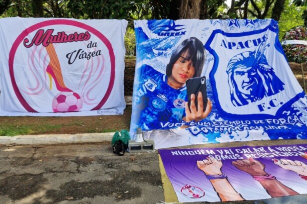 Homenagens no enterro Taianara Santos, caso que será destacado no Domingo Espetacular