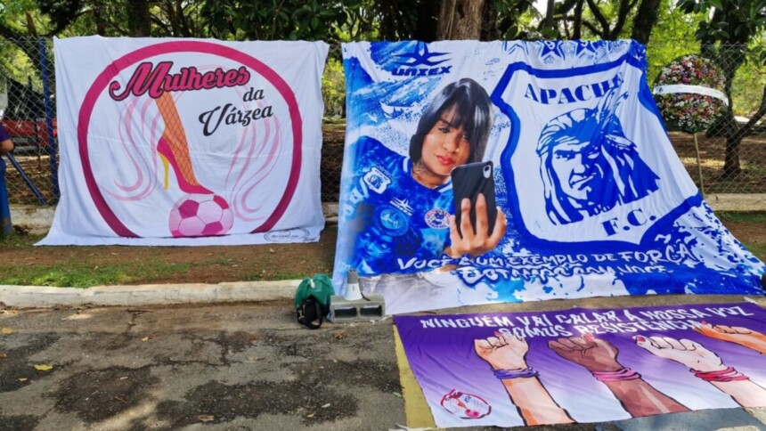 Homenagens no enterro Taianara Santos, caso que será destacado no Domingo Espetacular