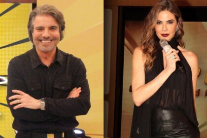 João Kléber e Luciana Gimenez em uma montagem