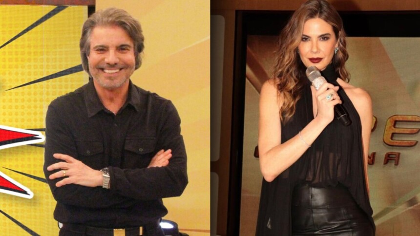 João Kléber e Luciana Gimenez em uma montagem