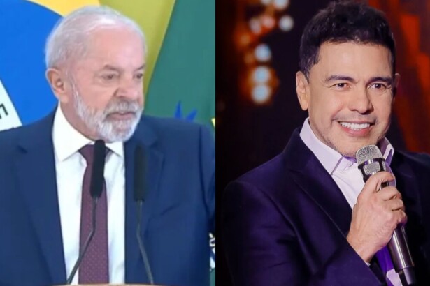Lula e Zezé Di Camargo em uma montagem
