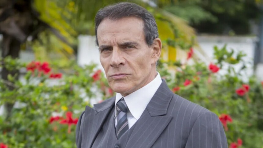 Mário Gomes caracterizado para a novela Tempo de Amar