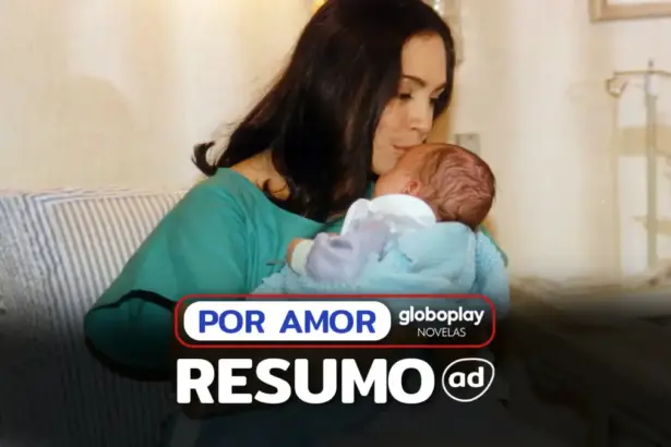 Helena (Regina Duarte) beija um bebe no rosto dentro de uma sala de hospital em cena da novela Por Amor
