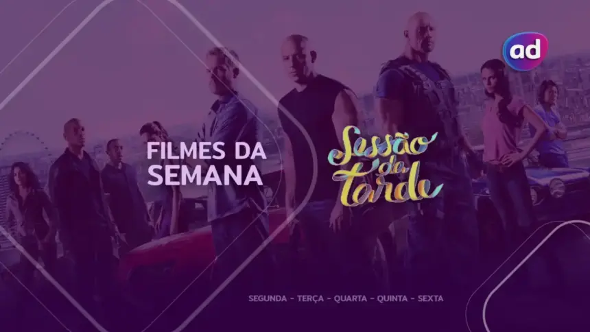 Cena de Velozes e Furiosos na arte de divulgação dos filmes da semana 15 a 19 de dezembro na Sessão da Tarde