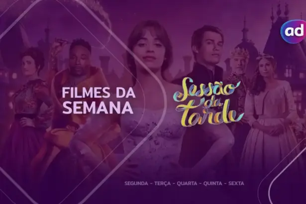 Poster do filme Cinderela na arte de divulgação dos filmes da semana 29 de dezembro a 02 de janeiro na Sessão da Tarde