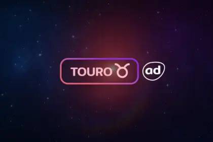 Arte com o logo do signo de Touro para o Horóscopo do dia
